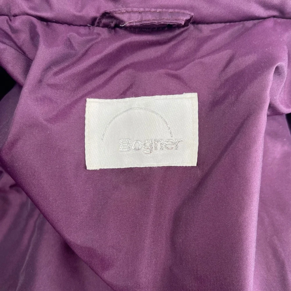 Vintage Bogner Purple Puffer Jacket Goose Down Filled Women's Size‎ Medium